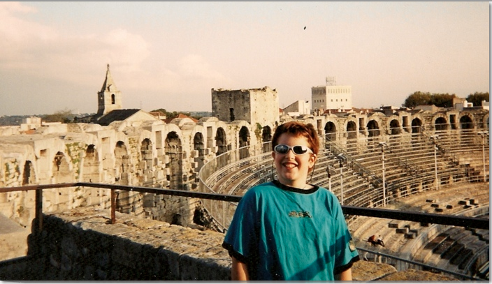Boy at Amphitheatre in Arles, France