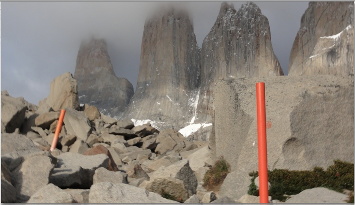 image, Hiking in Patagonis near the top of the towers