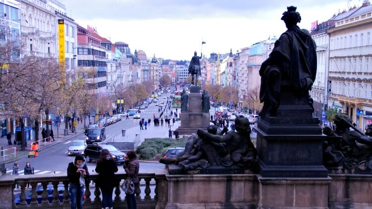 photo, image, wenceslas square, prague, czech republic