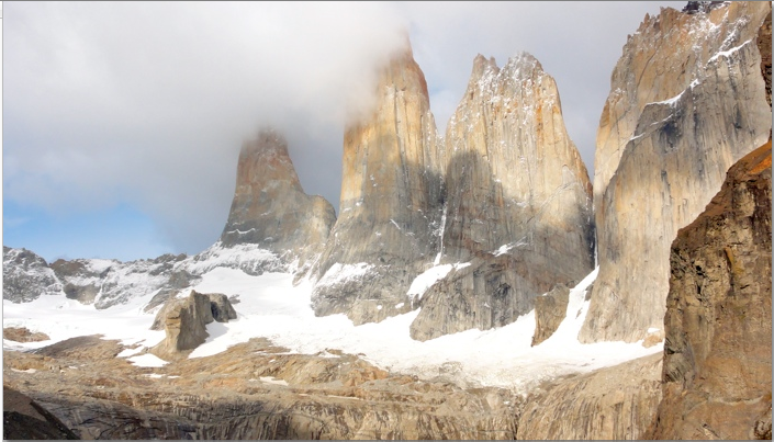 image, the Towers in Torres del Paine Patagonia