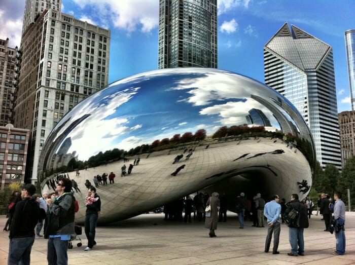 photo, image, cloud gate, chicago