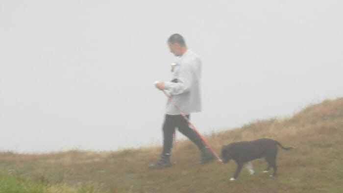 Gerrard through thec cloud at top of Wansfell