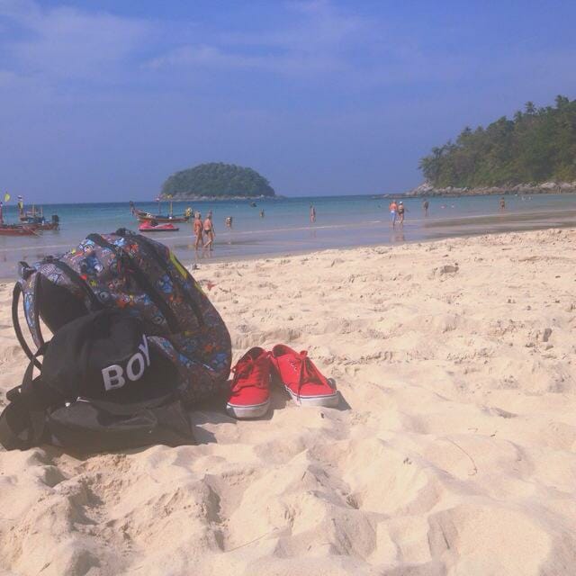 first photo as a solo backpacker.