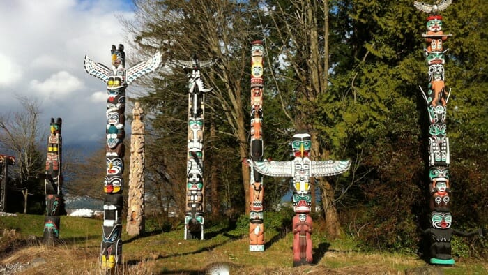 I started out in Vancouver - Totem Poles in Stanley Park.