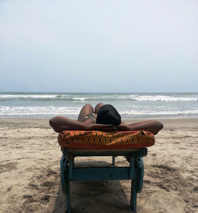 photo, image, woman, beach, ghana