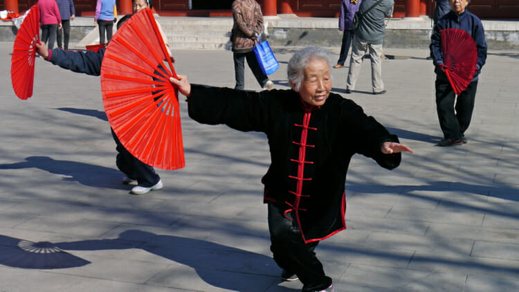 dancing line music chinese garden