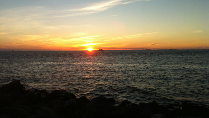 My last sunset at Fort Zachary Taylor Historic State Park.