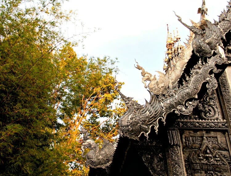 photo, image, silver temple, chiang mai, thailand