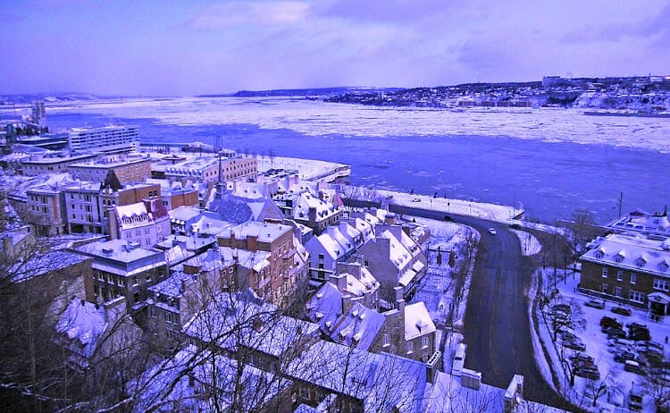 photo, image, quebec city, st. lawrence river