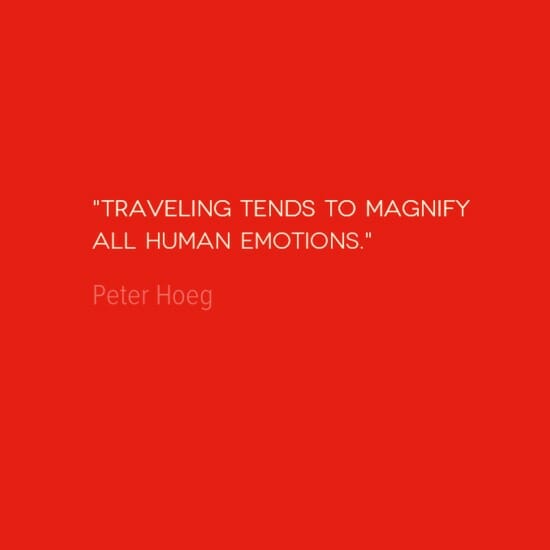 photo, image, best solo travel quotes, magnifying emotions, peter hoeg