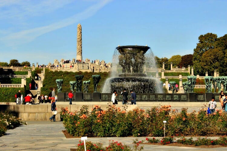 photo, image, oslo, norway, frogner park