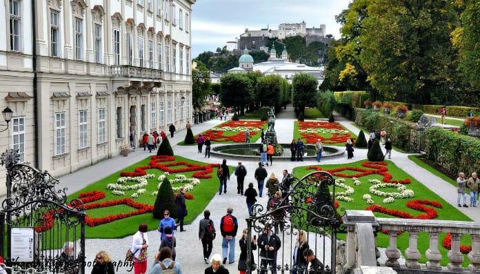 photo, image, mirabell gardens, salzburg, austria