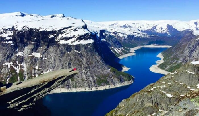 photo, image, trolltunga, tyssedal, norway