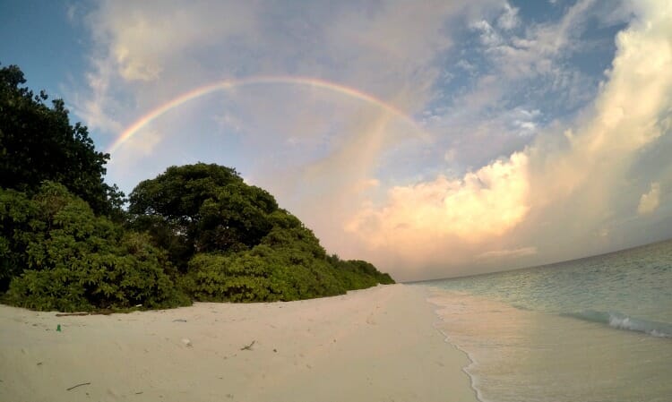 photo, image, rainbow, ukulhas, maldives