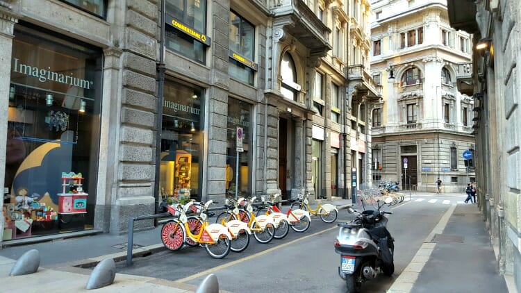 photo, image, bikes, milan, lombardy