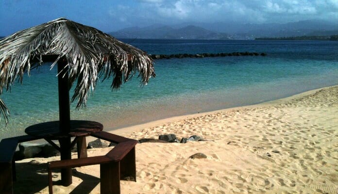 photo, image, beach , grenada, hardest part of traveling solo