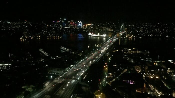 Night View of the Harbour Bridge from Shangri-La