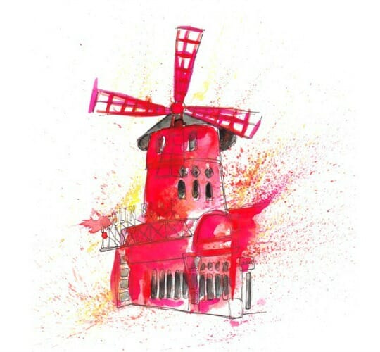 photo, images of paris, moulin rouge