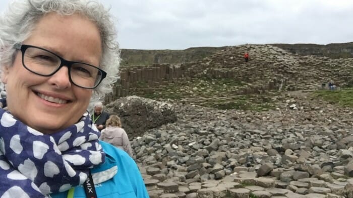At the Giant's Causeway on the Causeway Coastal Route.