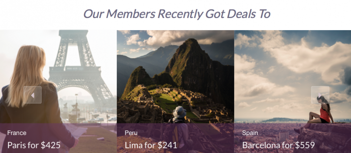 These deals were enjoyed by members but it doesn't mean that you can get them when you want them. Next Vacay looks for the deals and you decide whether you want to buy them. In the future they'll offer a premium service where you can have them search for a deal to a specific destination.