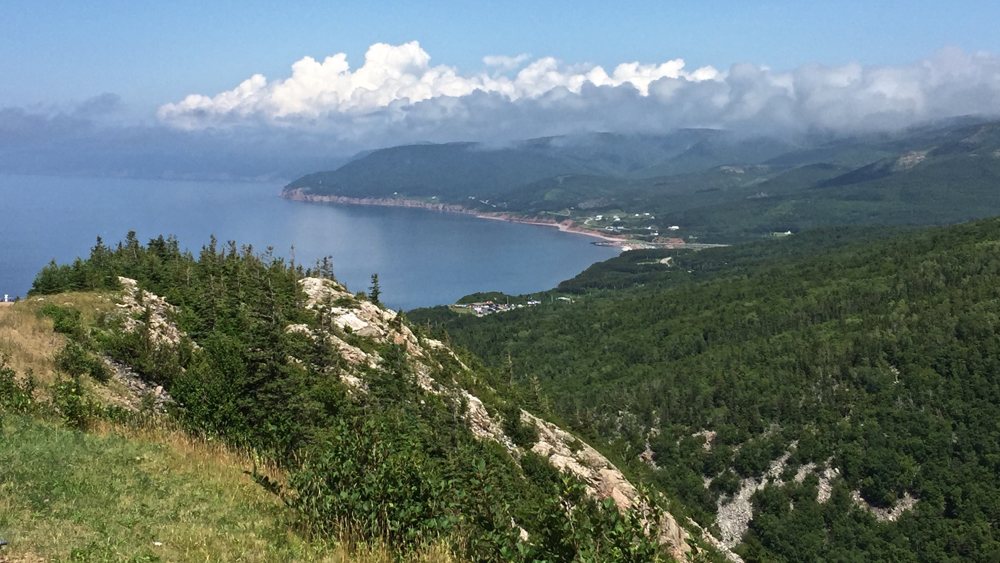 View of Pleasant Bay from MacKenzie Mountain.