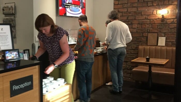 Their breakfast bar is equally good as their cheese selection.