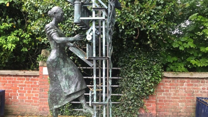 The Millie statue in Lisburn.