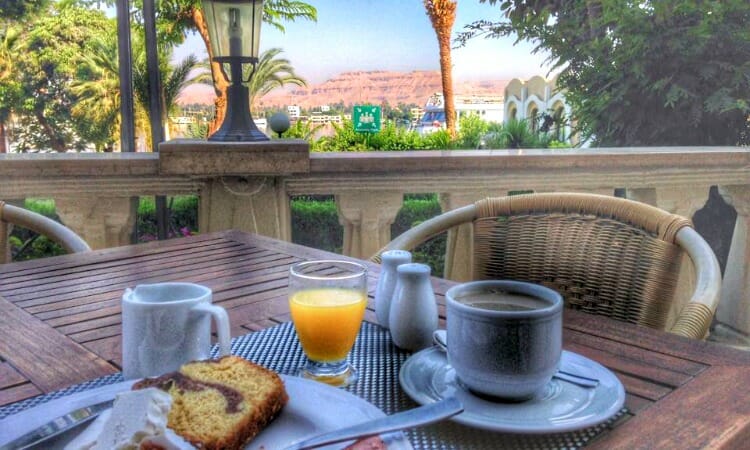 photo, image, breakfast for one, luxor, egypt