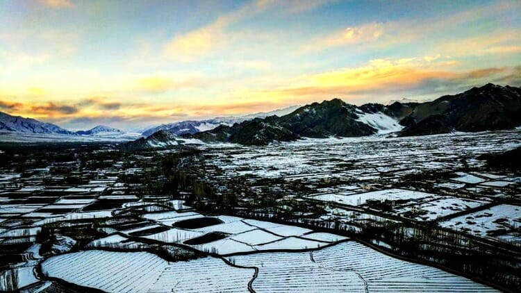 photo, image, landscape, snow, leh, india