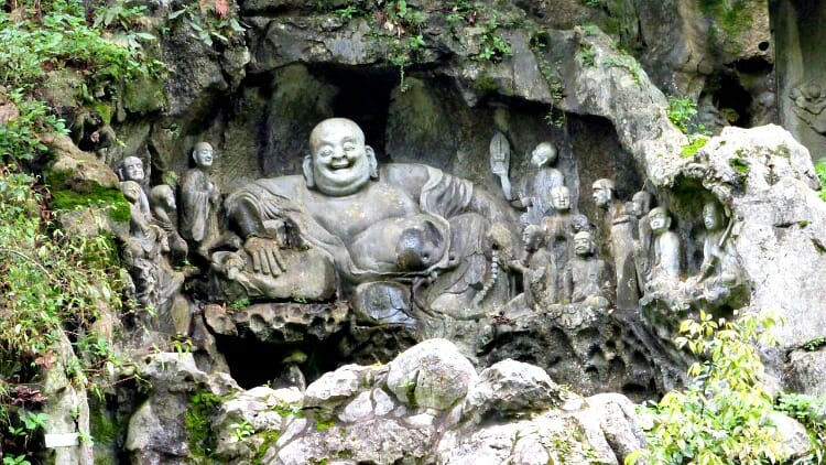 photo, image, laughing buddha, hangzhou, china