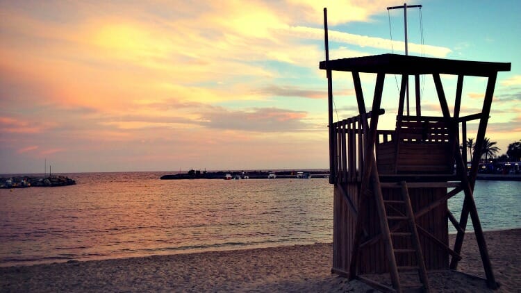 photo, image, beach sunset, mallorca