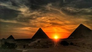 Pic of the Week: Sunset on the Pyramids
