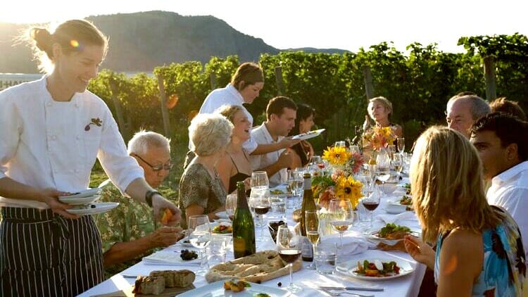 photo, image, dinner table, food wine western canada
