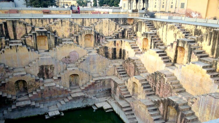 photo, image, stepwell, bundi, rajasthan