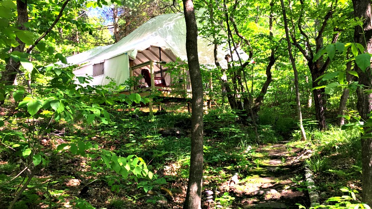 photo, image, tent, harmony outdoor inn, glamping georgian bay ontario