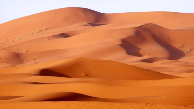 photo, image, sunset, sahara desert, merzouga, morocco