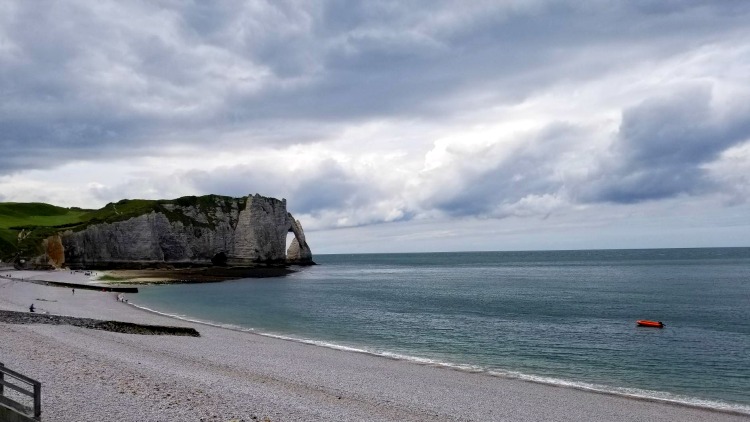 photo, image, cliffs, etretat, river cruise