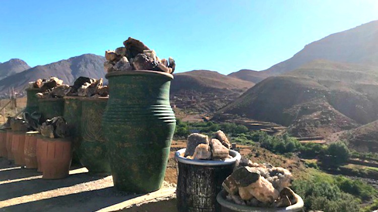 photo, image, clay pots, morocco landscape