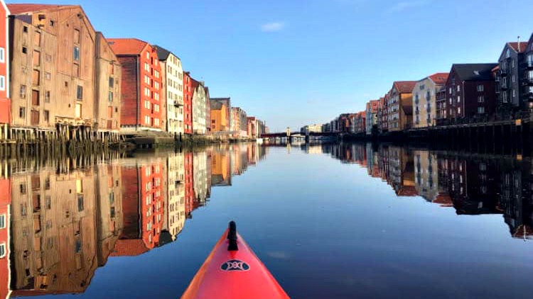 photo, image, kayak, trondheim, norway