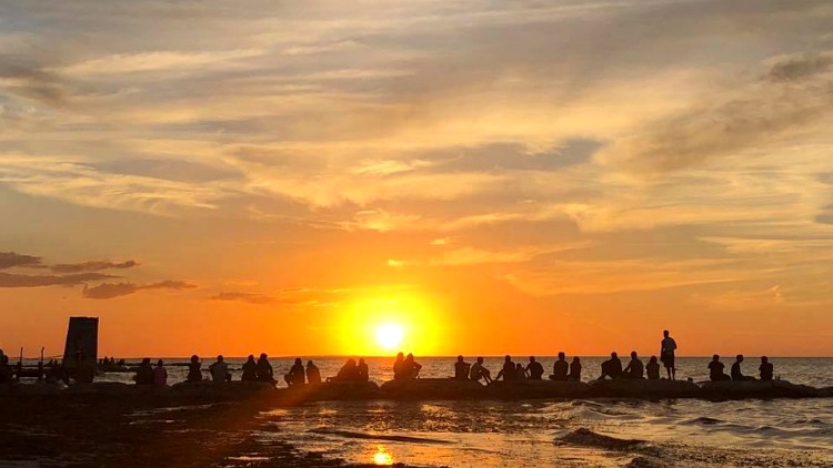 sunset, isla holbox