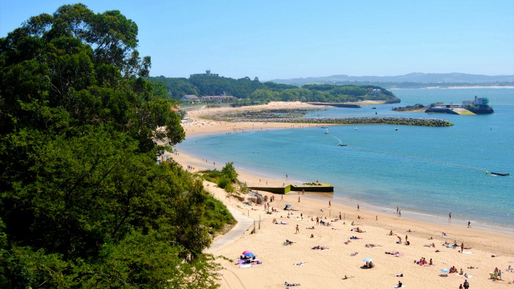 traveling solo in santander spain, you can visit beaches like this one