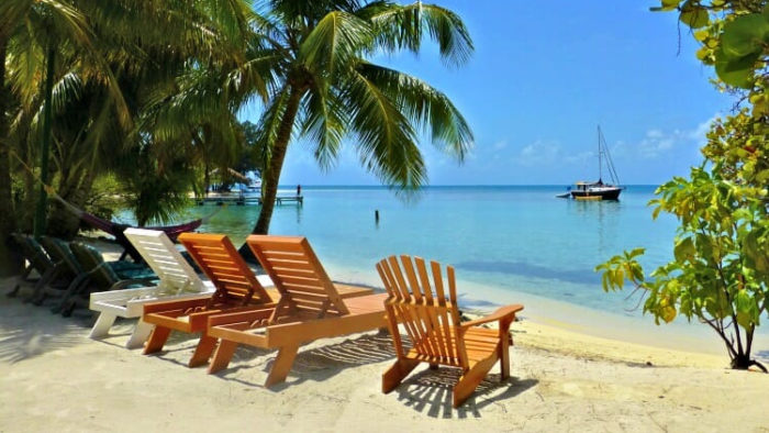 beach, chairs, belize