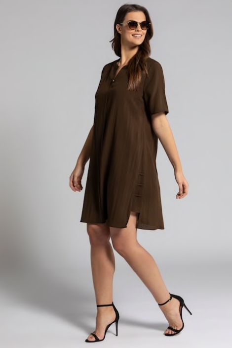 brown dress, travel wardrobe