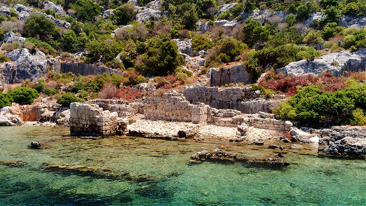 Solo travel to Kaş should include a visit to the Sunken City