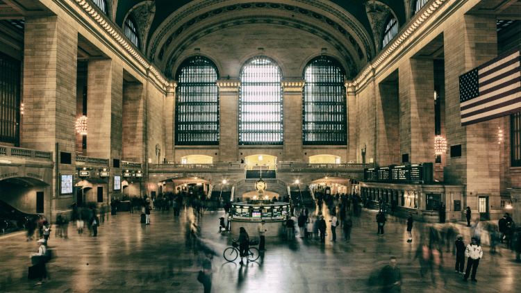 Grand Central Station, solo on a budget in new york city
