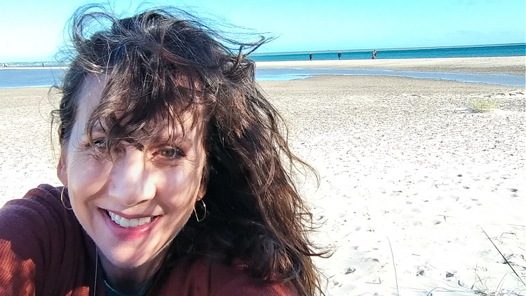 This solo traveler in Denmark found windy conditions on the beach in Grenen.