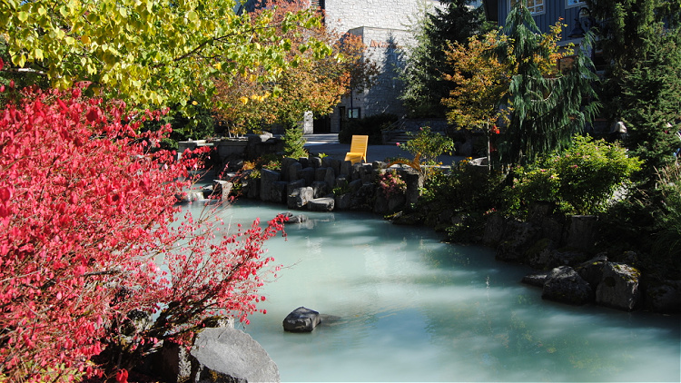 Our solo traveler discovered a river runs through the heart of Whistler Village