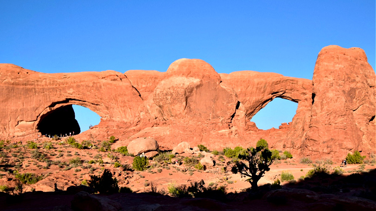 This solo traveler spent two nights in a teepee in Moab Utah, exploring Arches National Park by day.