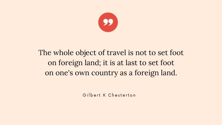 The object of travel by Gilbert K Chesterton