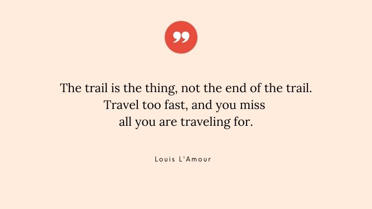 solo travel quote by louis l'amour